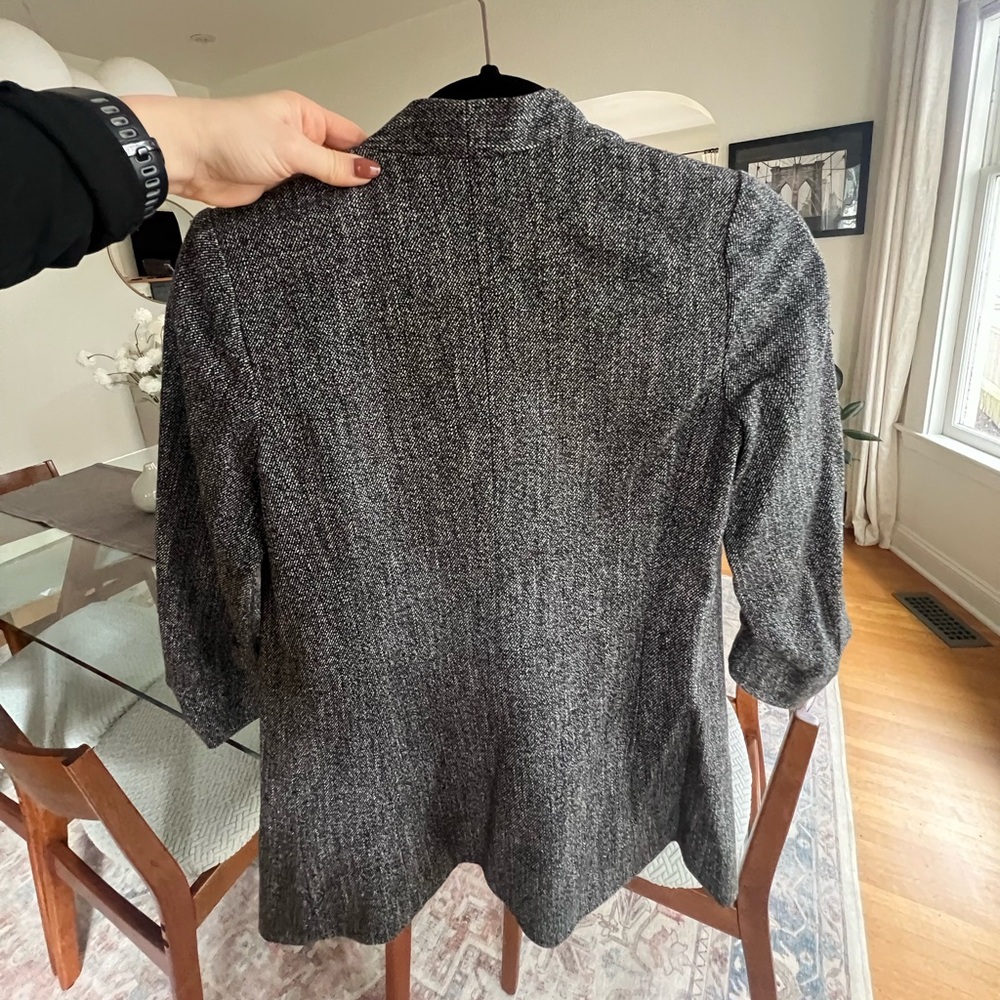 Aritzia Babaton Power Blazer - mottled grey - size 00 - Picture 6 of 6